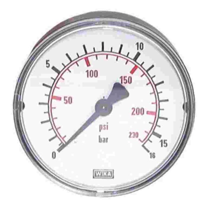 40 mm Face 1/8 Bspt Back Entry Dry Gauge
