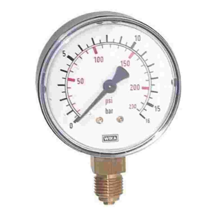 40 mm Face 1/8 Bspt Bottom Entry Dry Gauge